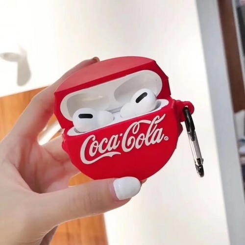 Soft Silicone Coca-Cola Can Bottle Cap Shaped Protective Case For Apple AirPods - Picture 12 of 12