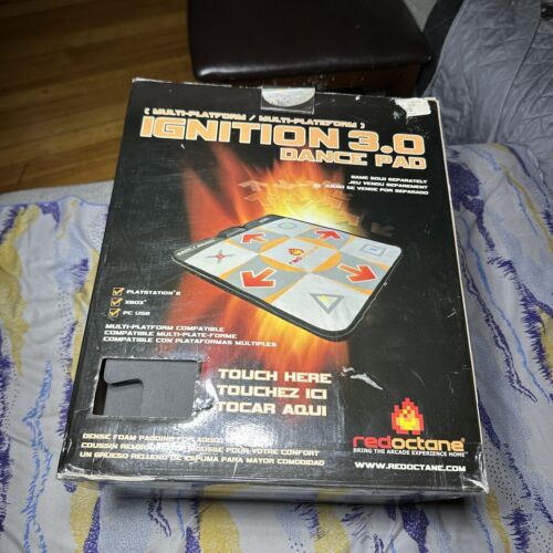 RedOctane Ignition 3.0 Game Dance Mat Pad Playstation 2 Xbox DDR w/ Box RARE ⭐️ - Picture 1 of 15