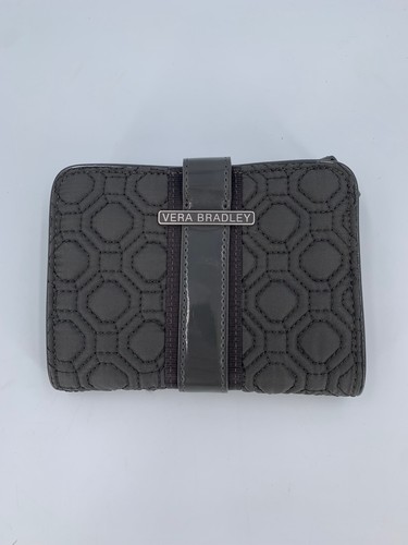 vera bradley black quilted wallet