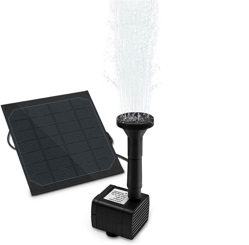 omitium - Fontana solare per laghetto da giardino, pompa dell'acqua (l3y)