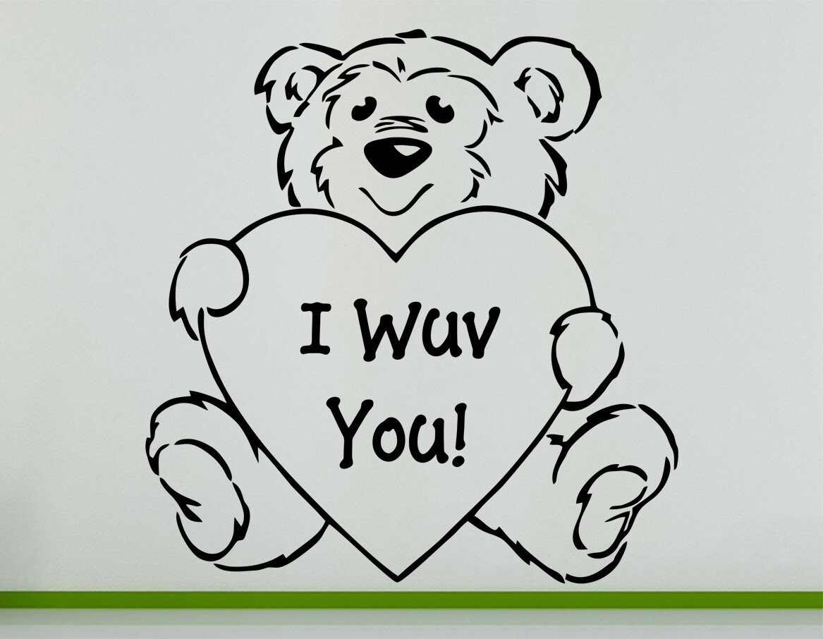 I Love You Teddy Bear Coloring Pages