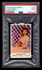 PSA 9 LUCILLE BALL 1953 Dutch Series D Card #133 THE HIGHEST EVER GRADED 1/1