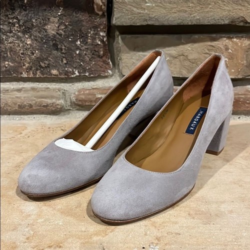 Elegant Gray Women's Block Heel Shoes - 第 2/11 張圖片