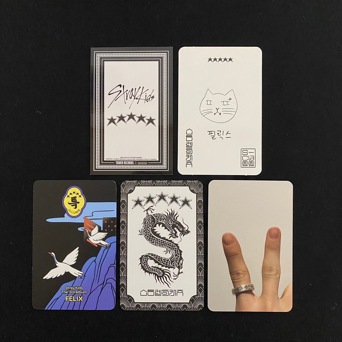 STRAY KIDS Felix Photocard set of 5 3rd Full Album 5-STAR