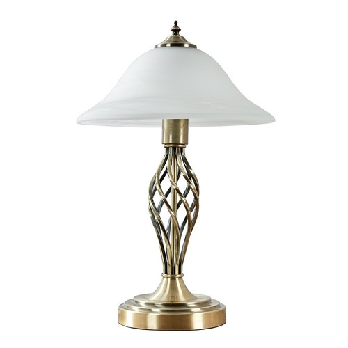 Barley Twist Table Lamp Traditional Glass Living Room 47CM Tall Light LED Bulb - Picture 5 of 33