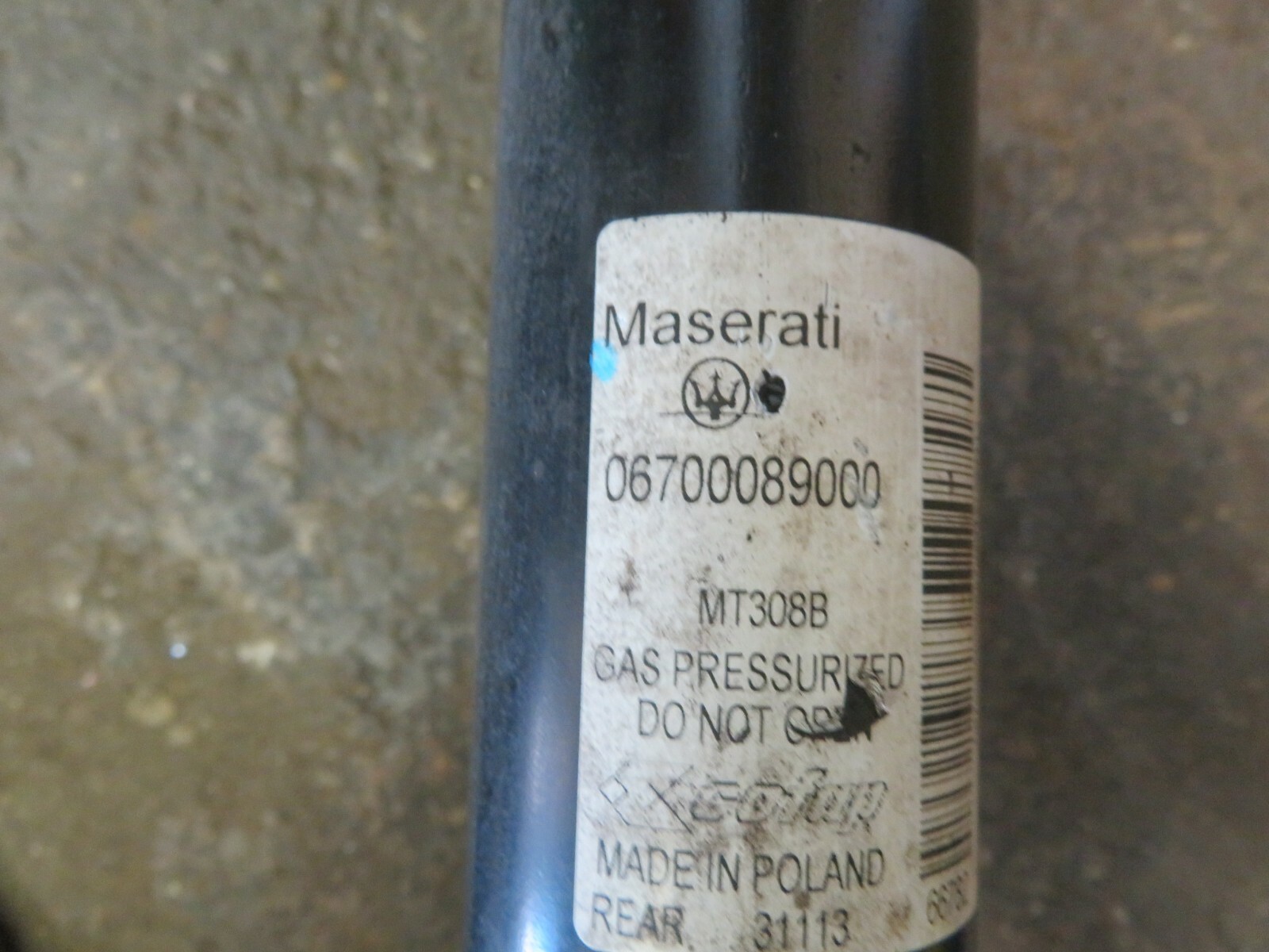 2014-2017 MASERATI GHIBLI S Q4 AWD REAR LEFT RIGHT SHOCK STRUT ABSORBER OEM