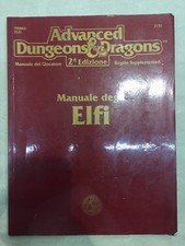 MANUALE DEGLI ELFI accessorio AD&D seconda edizione tsr 2131 phbr8