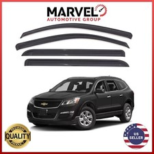 Out-Channel Window Vent Visor Rain Guard Deflectors for Chevy Traverse 2009-2017
