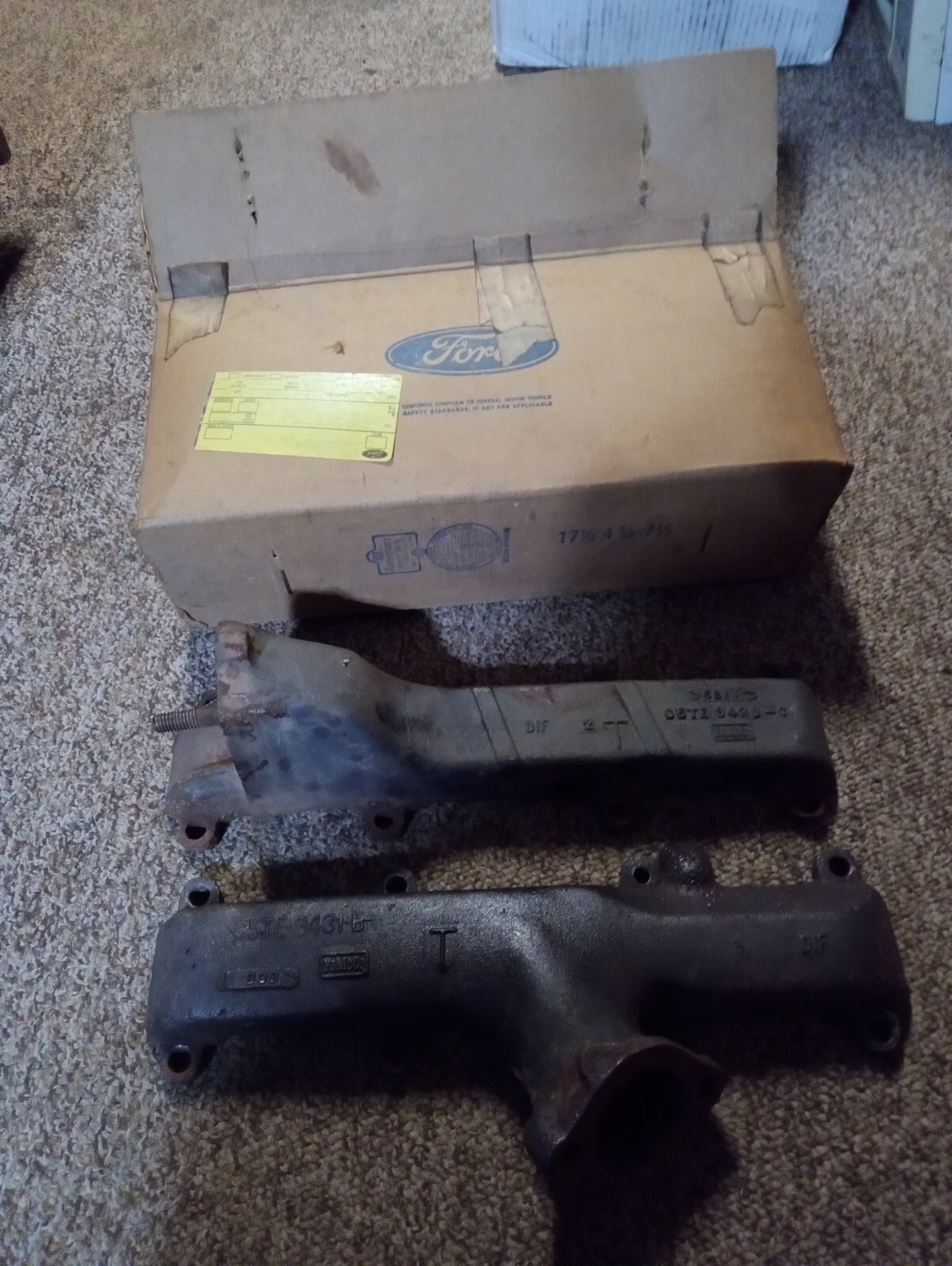 Ford FE Exhaust Manifold Set, FOMOCO, 390, 352, 428, 360, Iron, 1965