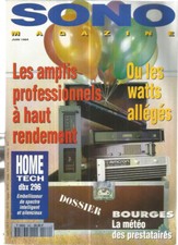 SONO MAGAZINE N°182 AMPLIS PRO / BOURGES / DBX 296 / KHALED / MUSIK MESSE