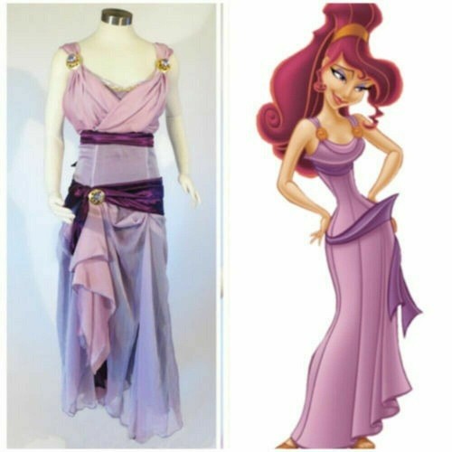 Disney Megara Prinzessin Herkules Frau Meg Erwachsene Prinzessin Kleid Cosplay Kostüm - Bild 6 von 7