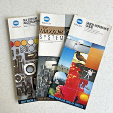  Minolta System Brochures And Quick Reference Guide, Lots Of Information EUC 