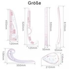 Kurvenlineal Set 7 Stück Schneiderlineal Lineal Nähen Kunststoff Nählineal für