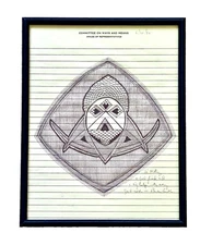 Original Signed Drawing By BARBER CONABLE 1984 Ways Means Note NY US Congressman