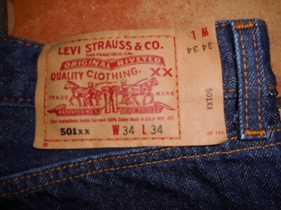 Vintage Levi's Jeans 501xx W34 L34 (W32 L32) Made in USA