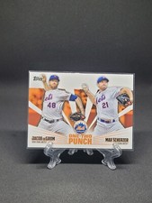 2023 Topps Baseball One-Two Punch #12P-15 DeGrom/Scherzer Mets