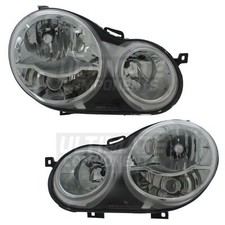 VW Polo Headlights Mk4 9N Hatchback 2002-2005 Headlamps 1 Pair Left & Right