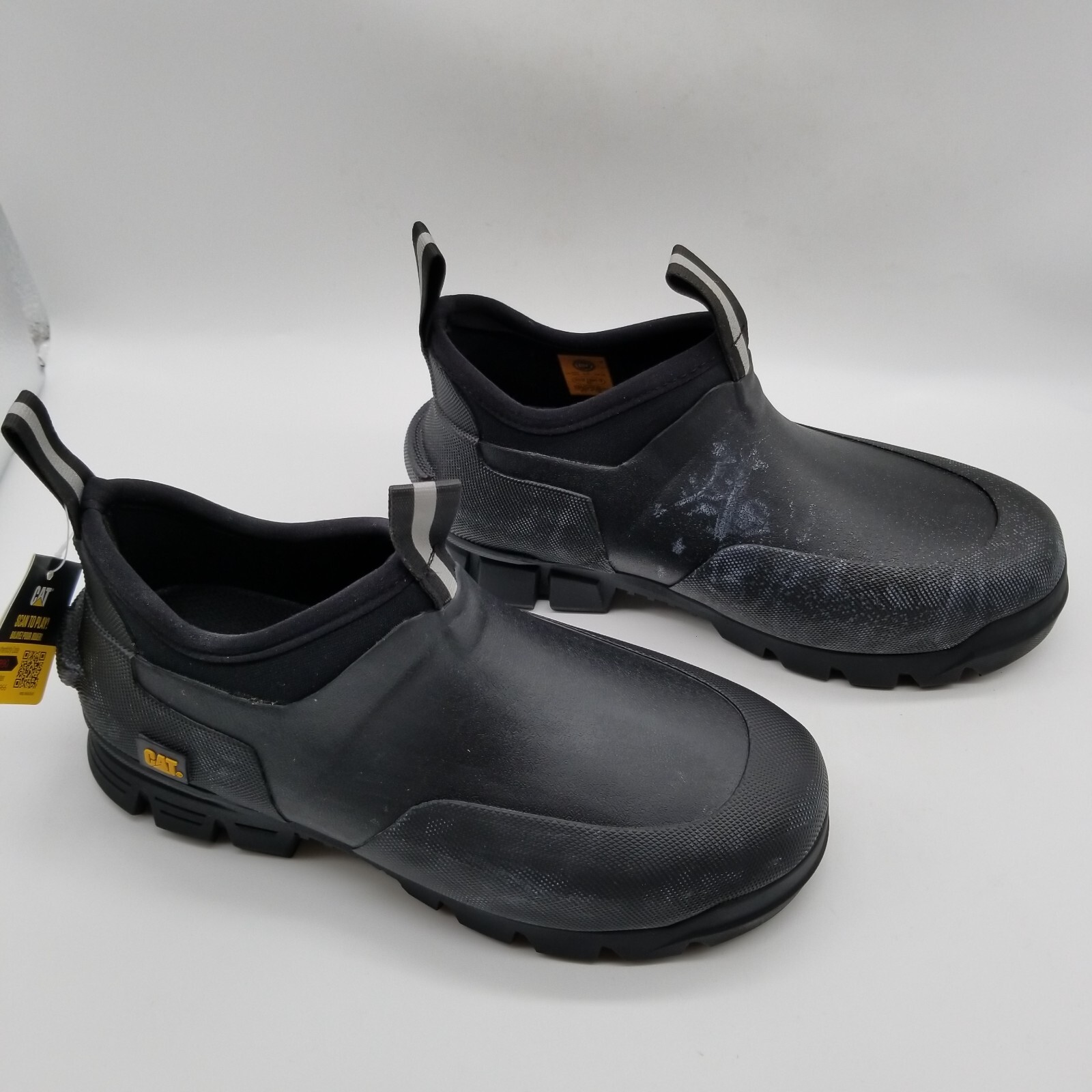 CAT Men Stormers Work Soft Toe Ankle Boots Black Rubber 6 eBay