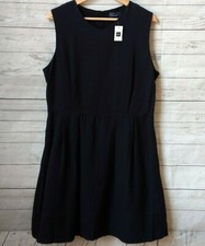 Gap Womens Plus Size 14 Dress Navy Sleeveless Lined Shift Dress NWT