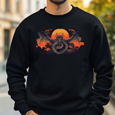 Gothic Drache Sweatshirt Kuschelig und Perfekt für jeden Anlass S bis 4XL
