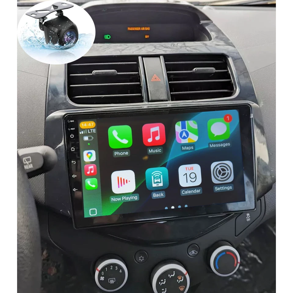 4+64G Car Stereo Radio Android 14 Carplay GPS Navi For 2013-2015 Chevrolet Spark - Изображение 2 из 4