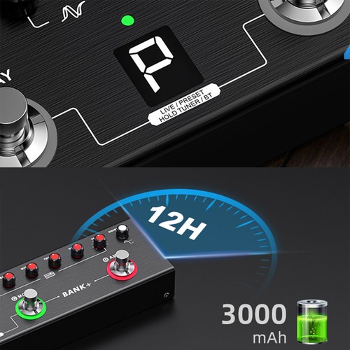 LEKATO Multi-Effects Guitar Pedal 36 Presets Reverb with Reverb/Delay/MOD/AMP - Picture 11 of 14