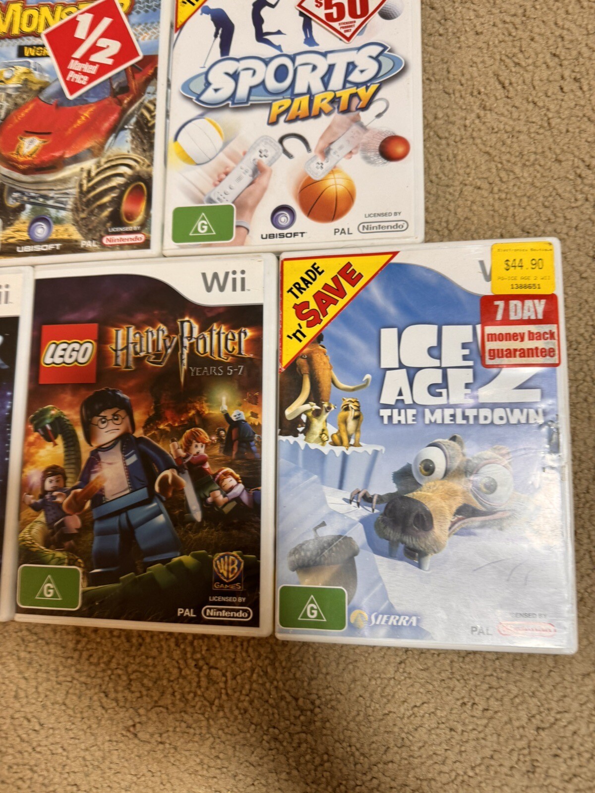 17 Nintendo Wii Assorted Video Games Bulk Bundle Lot Collection Mario