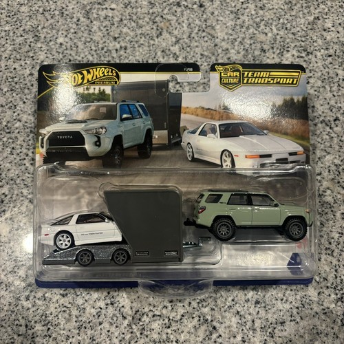 Hot Wheels Premium Team Transport Toyota 4Runner Et Supra 2018 - Modèle Neuf, échelle 1:55 | Collector