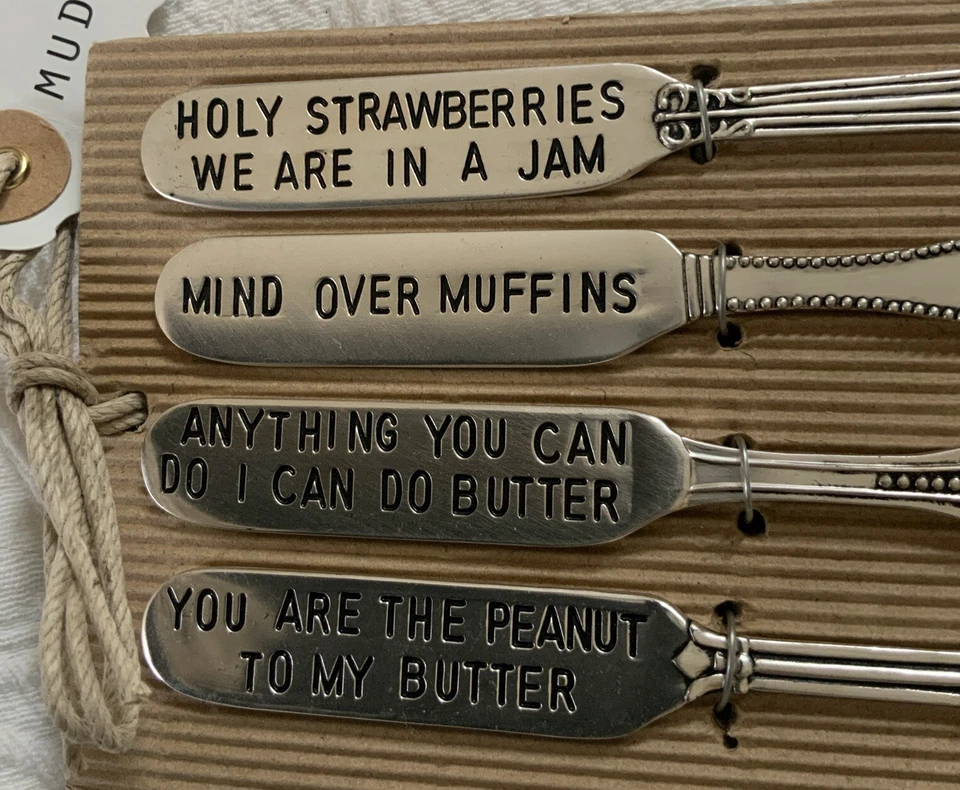 Mud Pie Spreaders Charcuterie Breakfast Muffins Jam Butter Peanut Butter - Image 2 of 4