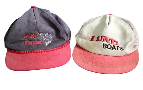 Vintage Fishing Hats LUND Boats 