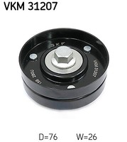 SKF VKM 31207 Umlenk-/FüHrungsrolle, Keilrippenriemen For Seat Skoda VW