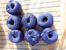 7 pelotes BOUTON D'OR 100% soie marine