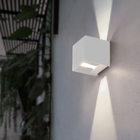 AußEnleuchte Wandlampe Wandleuchte Led Up & Down Aluminium Weiß Hauswandleuchte