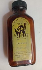 Vintage DR. SCAT Typewriter Platen Roll Cleaner Bottle 6 OZ ~ Halloween CAT Logo thumbnail
