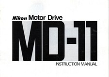Nikon MD-11 motor drive instruction manual 20 pages/1978