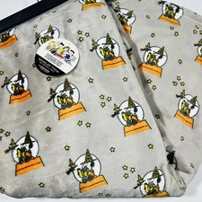 PEANUTS Snoopy Woodstock Halloween Throw Blanket 50"x70” Witch Hat Spell Book Gr