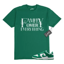 Dunk Malachite Green White Low T Shirt Match FAM