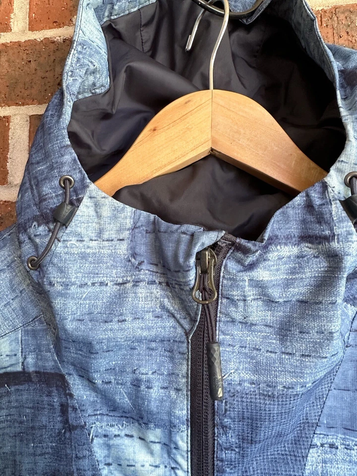 RARE The North Face Sashiko Boro Patchwork Print Millerton Jacket Dryvent Sz XL - Image 4 of 4