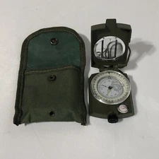 Aluminum Military Prismatic Sighting Compass With Case Digital Camo Design