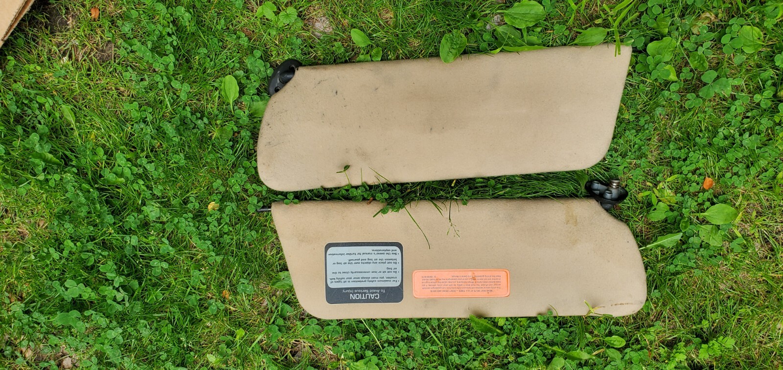 8401 JEEP CHEROKEE XJ sunvisor set sun visor visors BROWN/TAN o92 eBay