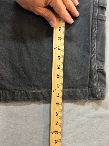 Faded Glory Shorts Mens 46 Blue Cargo Carpenter Pocketed Zip Button Men. - Picture 7 of 8