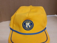VINTAGE KIWANIS INTERNATIONAL PATCH YELLOW CAP