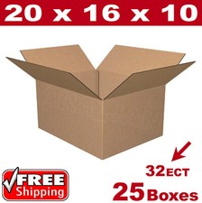 25 - 20x16x10 Cardboard Boxes Mailing Packing Shipping Box Corrugated Carton