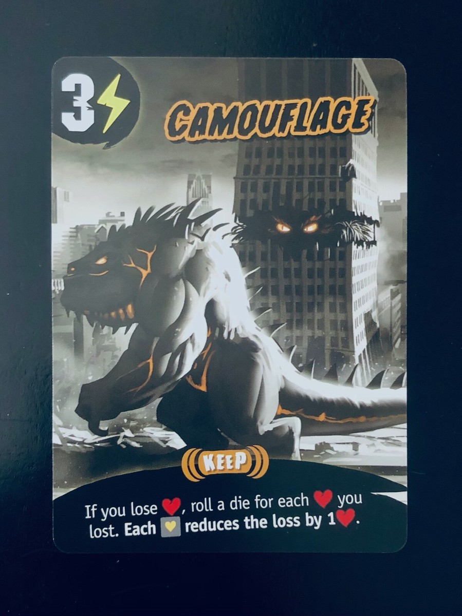 King Of Tokyo Dark Edition | Camouflage Power Card | Replacement