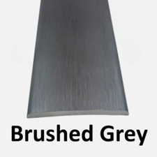 Prestige Stick-Down Cover Strip 37mm Width Tile Floor Door Bar Trim Grey 0.9m