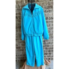 NWT Vintage 80s Koret Sport Track Suit Sz M Blue Windbreaker Joggers Running