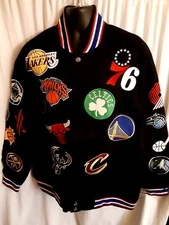 Detroit Pistons Men's JH Design NBA Collage Jacket L, XL, XXL or XXXL