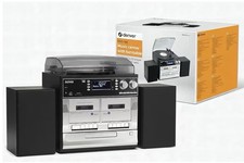 Denver DAB/DAB+ Record Player Turntable Cassette Player, CD HiFi with USB