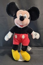 1980s Vtg Disneyland Walt Disney World Mickey Mouse Plush 13" Tall Tagged Clean