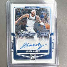 Panini Donruss Optic Signature Series Jaden Hardy SS-HRD Mavericks Autograph